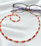 Colourful Festival Vibe Beaded Glasses Chain