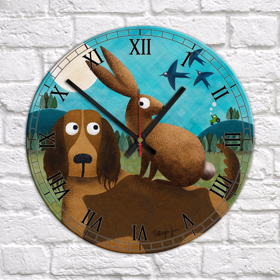 Springer Spaniel - Dog Art Clock