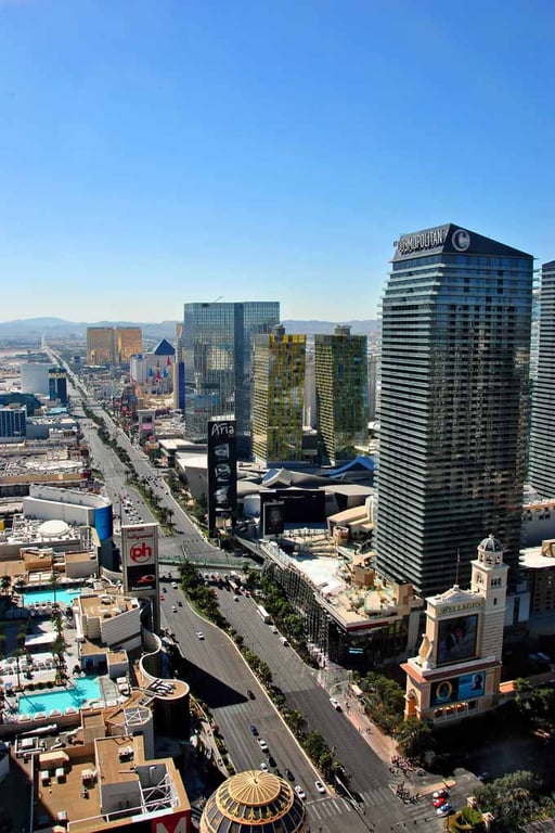 Las Vegas Strip Skyline Cityscape America USA Photograph Print