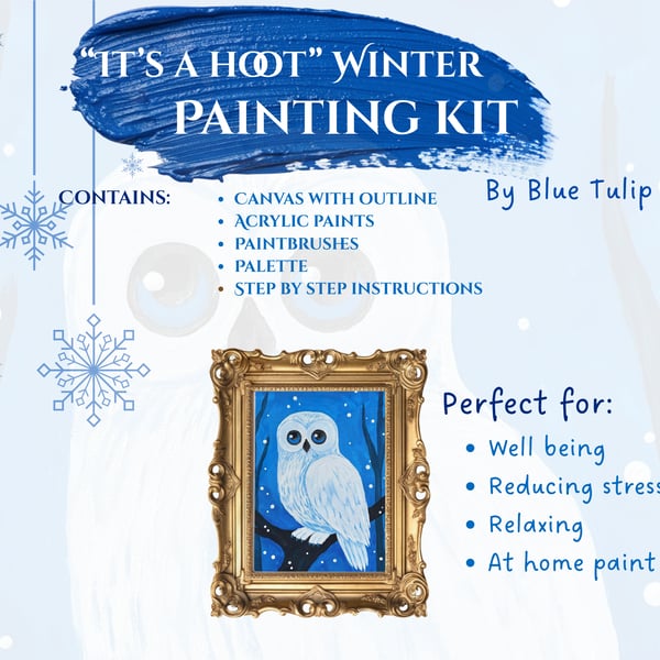 "Its a hoot" Winter - Acrylic painting kit