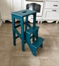 Wooden Folding Step Stool - Kitchen Step Ladder - Handmade in Britain - Image 4