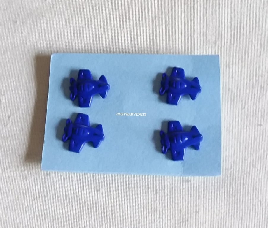Royal  blue plane buttons
