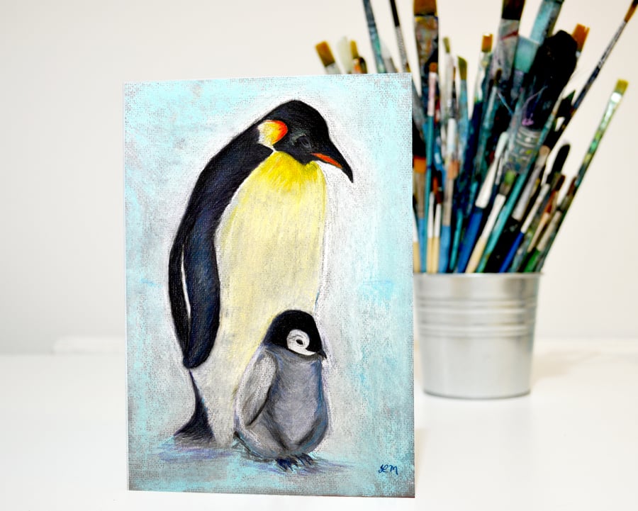 Penguins Greeting Card