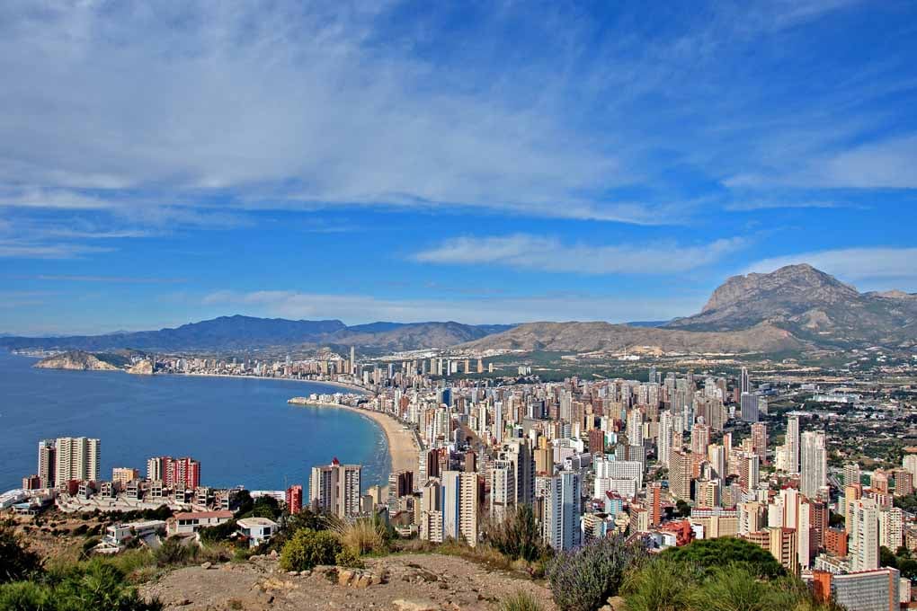Benidorm Skyline Cityscape Costa Blanca Spain Photograph Print