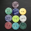 SALE set of ten brightly coloured large ceramic buttons