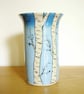 Large Vase - Birch Trees, Sky and Birds - Image 2