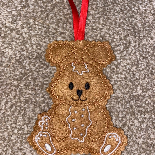 Gingerbread Bunny Decoration