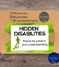 Hidden Disabilities Lanyard Card-Aluminium Awareness Badge - Image 7