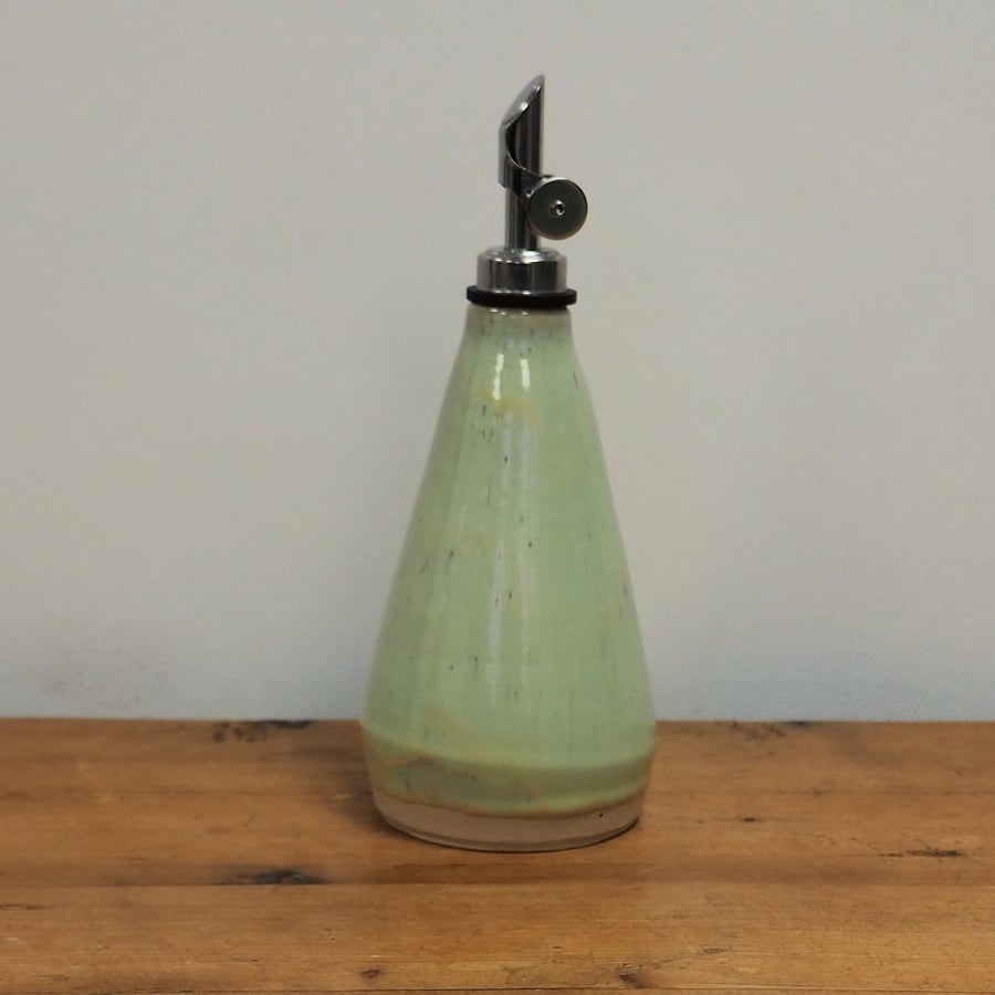 Oil or vinegar drizzler, homemade pottery
