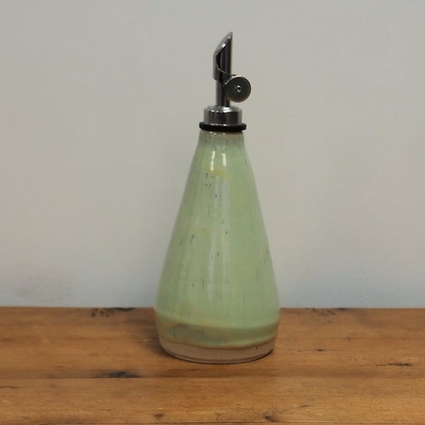 Oil or vinegar drizzler, homemade pottery