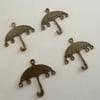 SALE bronze umbrella charms
