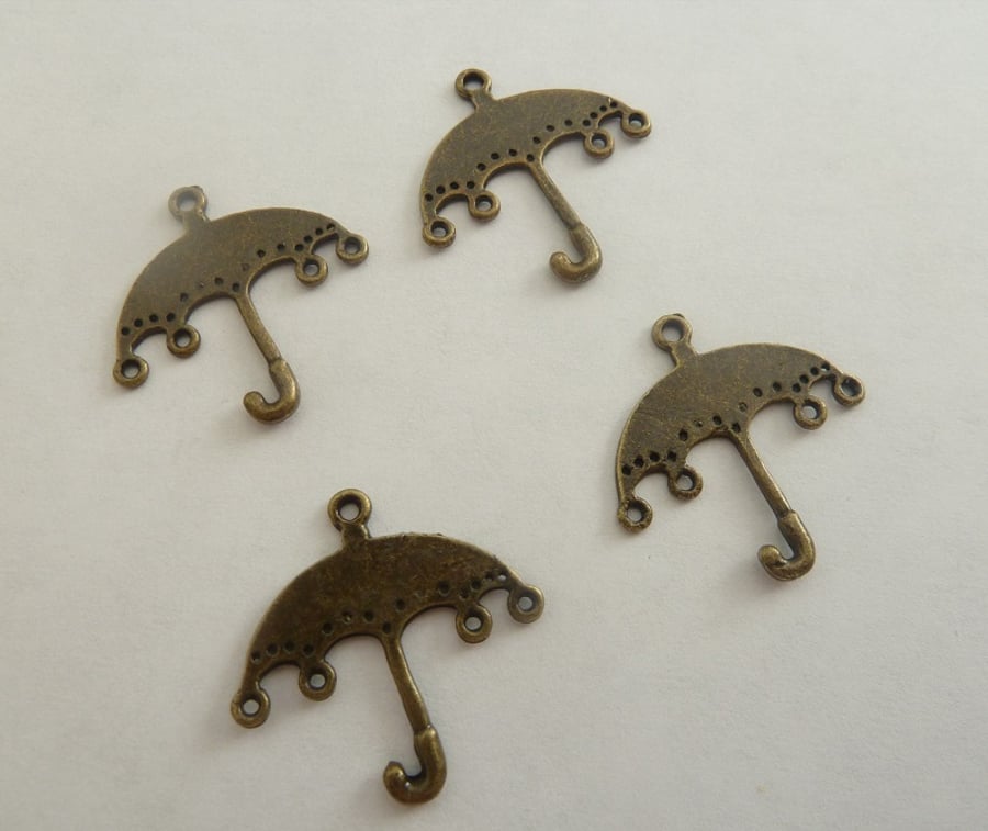 SALE bronze umbrella charms