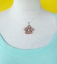 Cherry Blossom Pendant Necklace in pink, sakura - Image 5