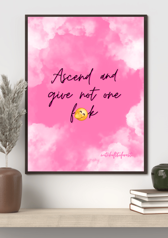 Pink Motivational wall art quote print