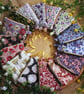 Small Quilted Coin Purse - Handmade Floral Zipper Pouch