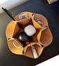 Leather Trinket Bowl - White Distressed Leather - Image 4