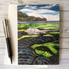 Seascape greetings art card print. 