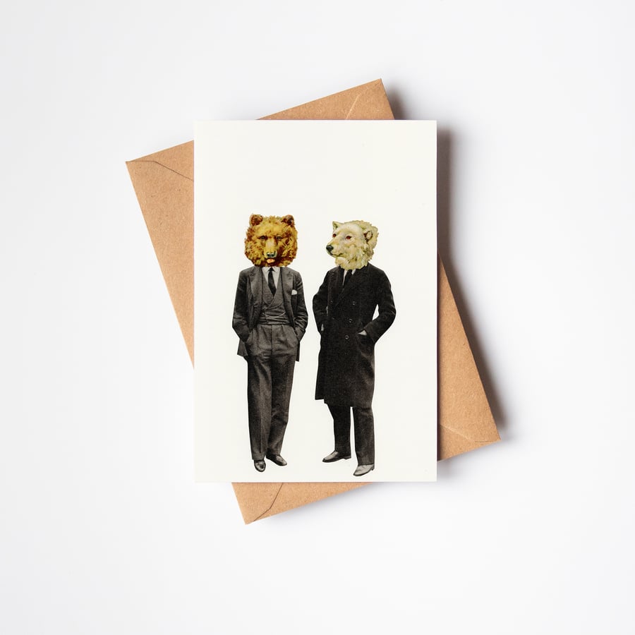 Bear Greeting Card - The Likely Lads
