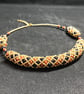 Goldstone Torque Necklace, handmade - Image 4
