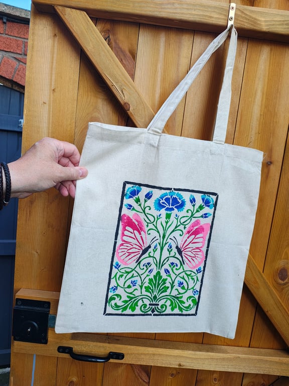 Hand painted tote bags 