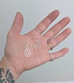 Sterling silver spiral earrings  - Image 5