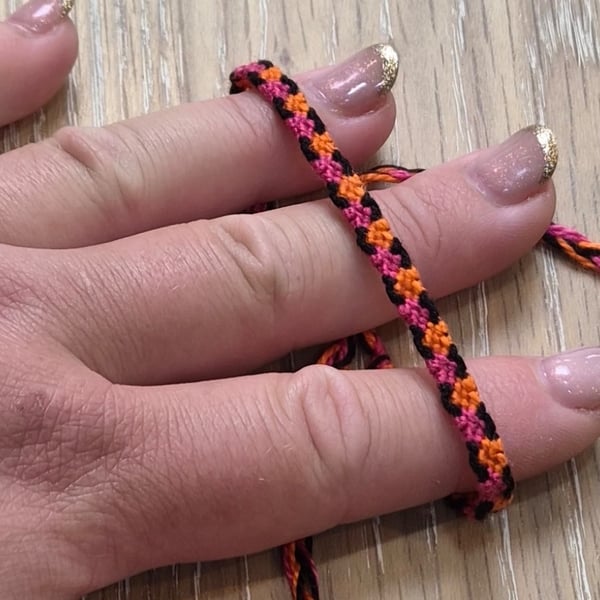 Adjustable Woven String Bracelet,Boho Stacker Bracelet, Unisex Gift (STK-0016)