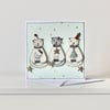 Special Order for Lynda - 'Cats in Christmas Jumpers' - Handmade Blank Card