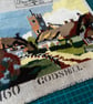 Vintage Godshill tapestry large soft pouch with reclaimed floral lining - Image 9