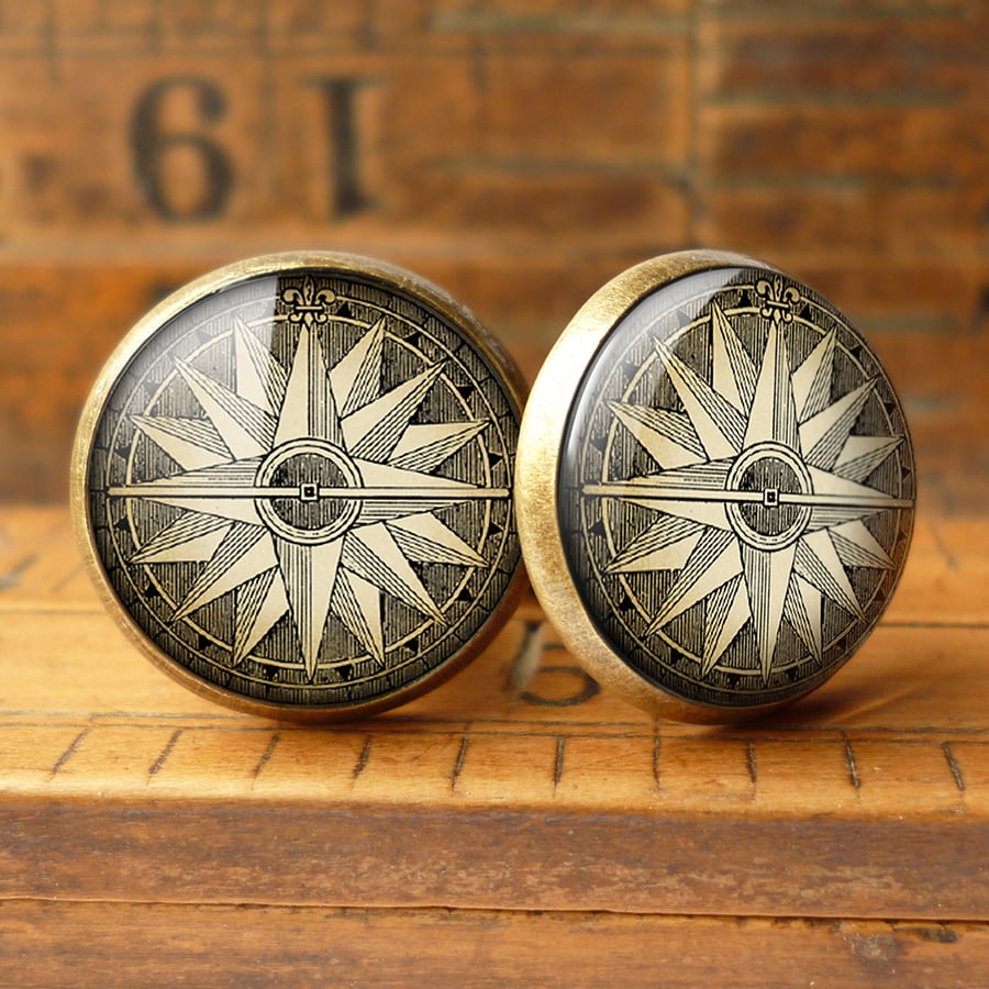 Compass No.2 Cufflinks (DJ07)