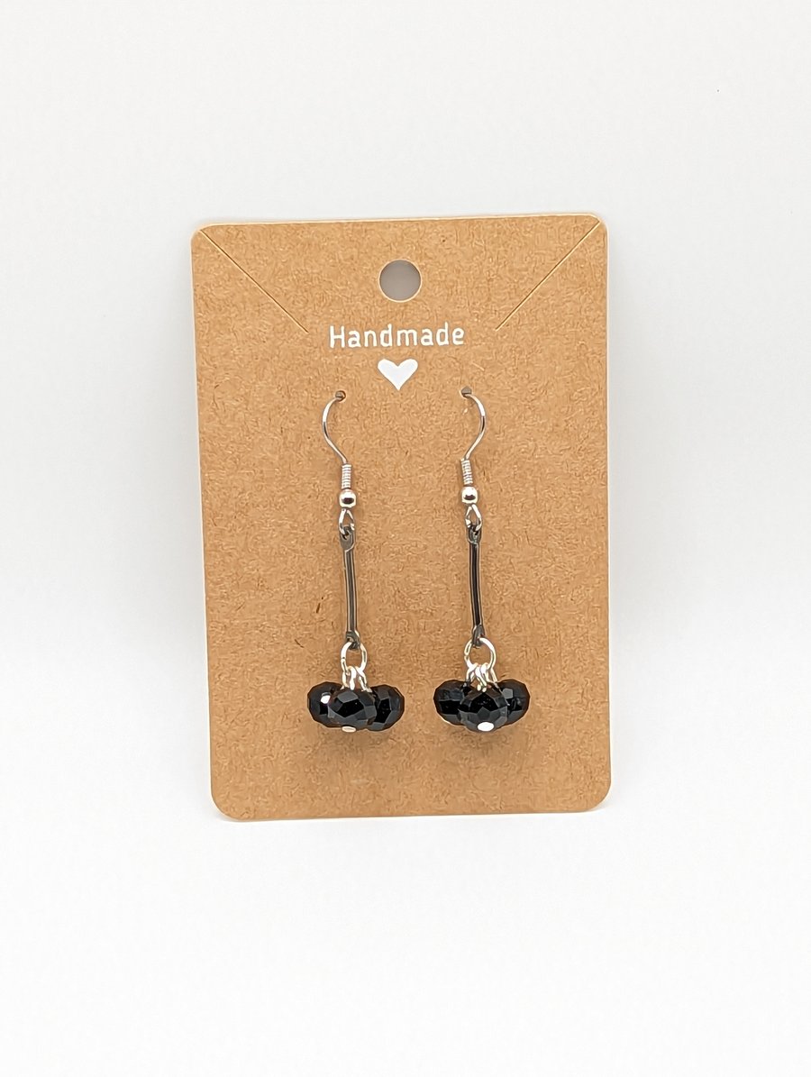 Crystal drop earrings