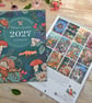 2027  Illustrated Wall Calendar of Wildlife and Flowers