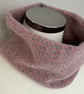 Neck warmer unisex knitted soft merino lambswool light weight zigzag pattern - Image 4