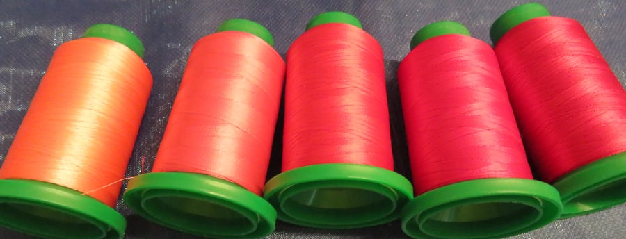 Isacord Sewing  Thread  x 5 Cops 1,000 metres each