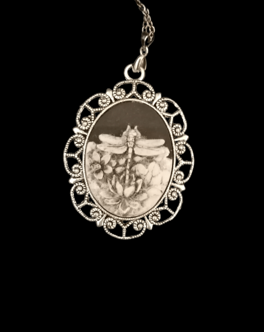 Gothic Cameo style Necklace 