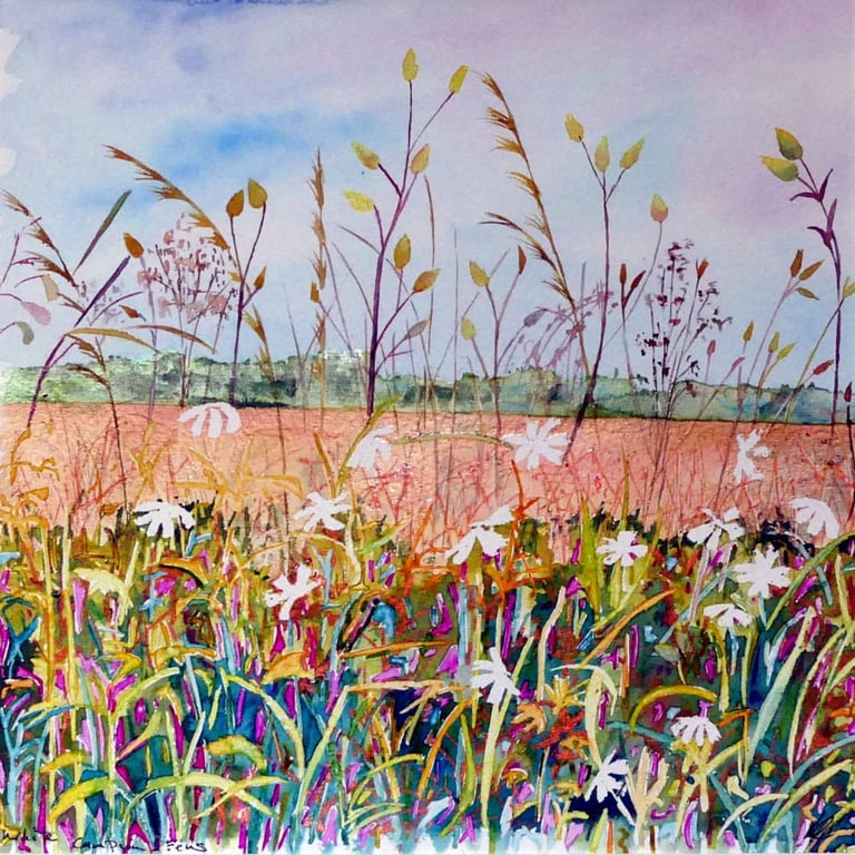Original Fen Wildflower Watercolour