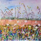 Original Fen Wildflower Watercolour