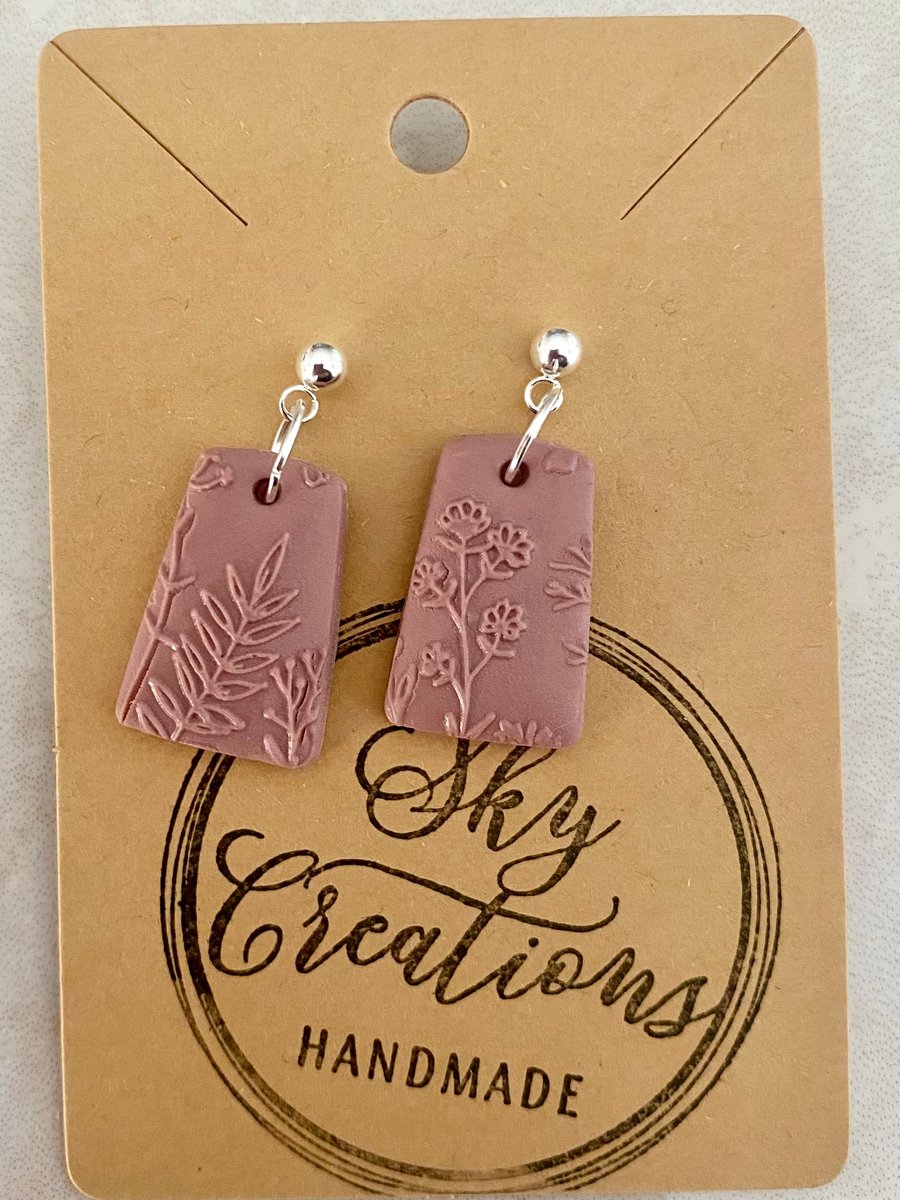 Ref: 2505 Handmade polymer clay earrings (includes FREE UK postage)