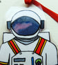 Handpainted Spaceman Laminated Bookmark - Image 5