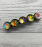 Women's barrette with abstract circle pattern - Image 4