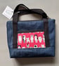 Denim cat bag. Toiletry or cosmetics make up bag.  - Image 9