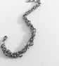 Husband to wife gift  Womens 11th Anniversary Byzantine Stainless Steel Bracelet - Image 3
