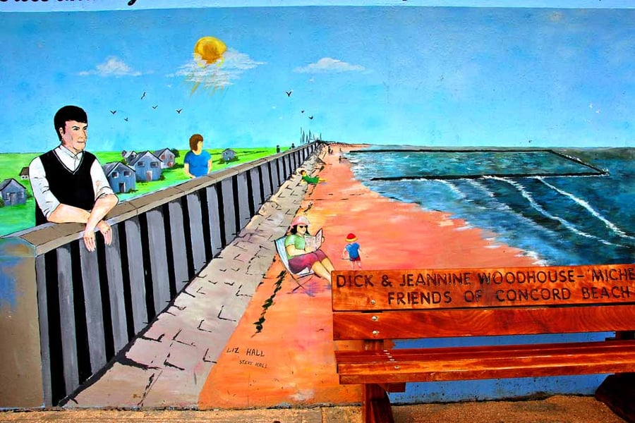 Colourful Mural Concord Beach Canvey Island Photograph Print