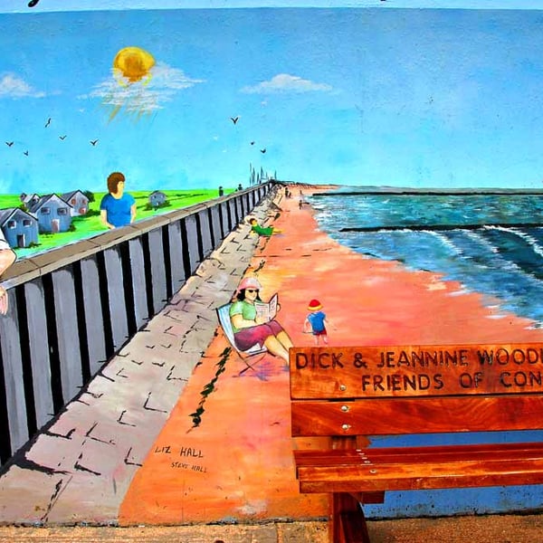 Colourful Mural Concord Beach Canvey Island Photograph Print
