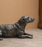 Lying Jack Russell Terrier Dog Statue Bronze Resin Garden Sculpture - Image 8