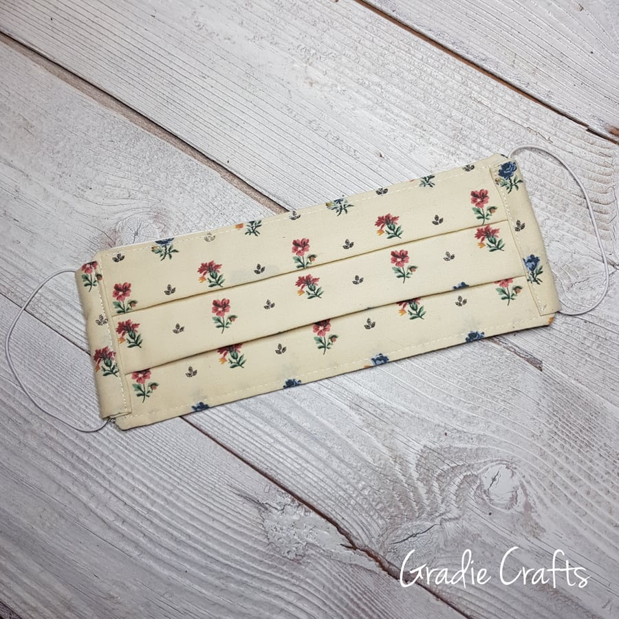 Reusable Washable Triple Layer 100% Cotton Face Mask Face Covering Adult