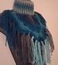 Unique hand crocheted neck warmer 