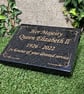 Queen's Memorial Commemorative Marker, HRH Queen's Memorial Remembrance Plaque - Image 3