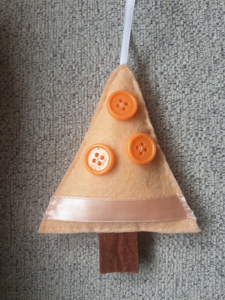 Hand sewn felt christmas tree