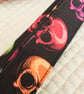 1 inch Wide Adjustable Ukulele Strap with Rainbow Skulls - Image 4