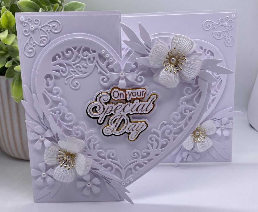 Personalised Luxury Handmade boxed Wedding Card